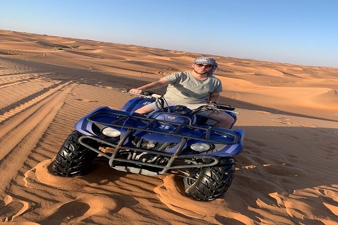 Self-drive Quad Bike with Sand Boarding and Camel Ride in Dubai - A short camel ride for a change of pace