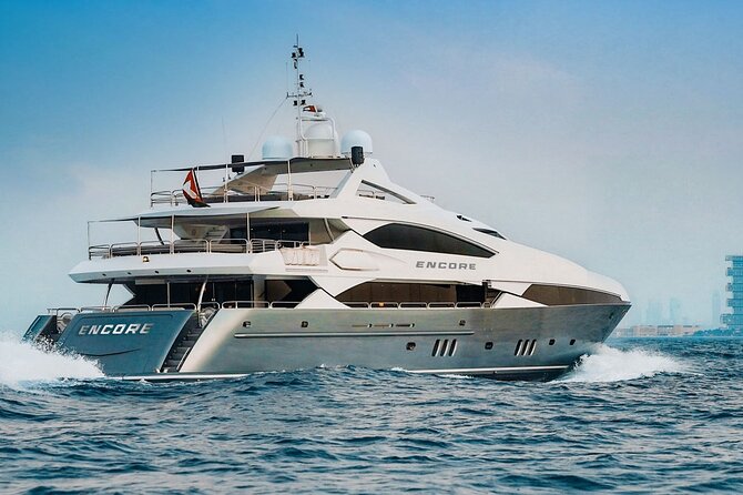 Sunseeker Superyacht: VIP Dining, Premium Drinks & Music - Palm Jumeirah and Atlantis