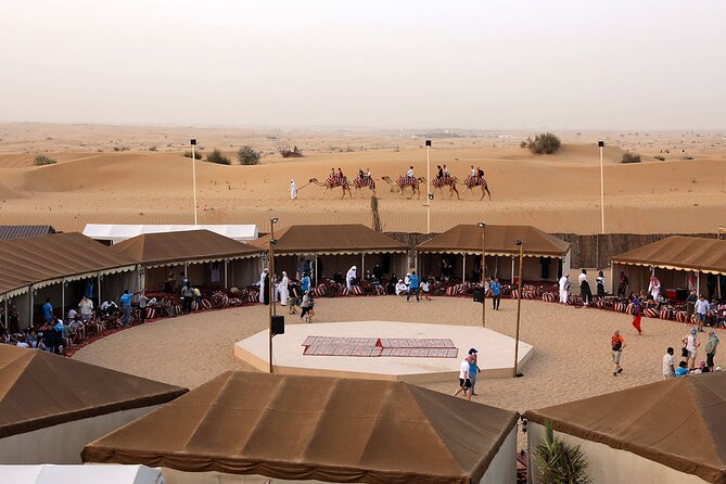 Sunset Camel Trek & Red Dunes Safari with BBQ at Al Khayma Camp From Dubai - Red dunes, sandboarding, and the optional quad bike