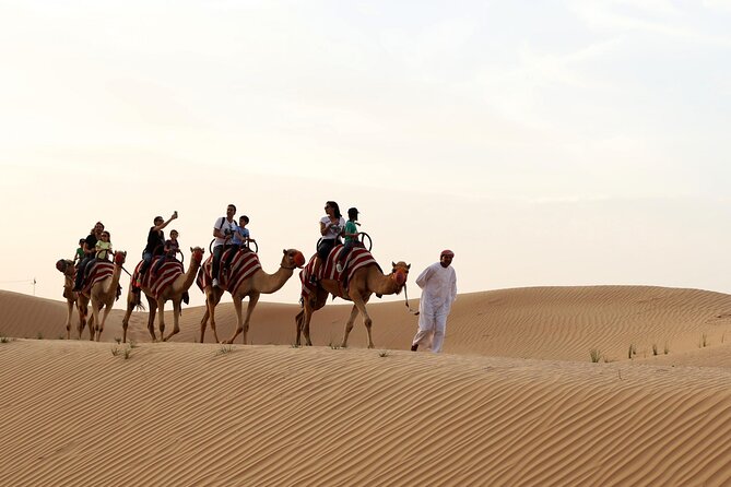 Sunset Camel Trek & Red Dunes Safari with BBQ at Al Khayma Camp From Dubai - BBQ dinner with Arabic and vegetarian choices