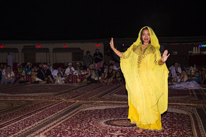 Sunset Camel Trekking with Falcon Show & VIP BBQ Dinner - VIP BBQ dinner means a more comfortable seat and table service