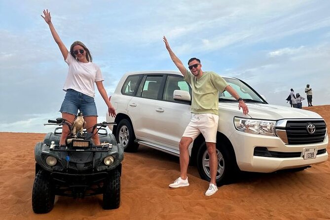 Sunset Desert Safari Quad bike Camel ride Sand Board & BBQ Dinner - Sandboarding without a separate booking