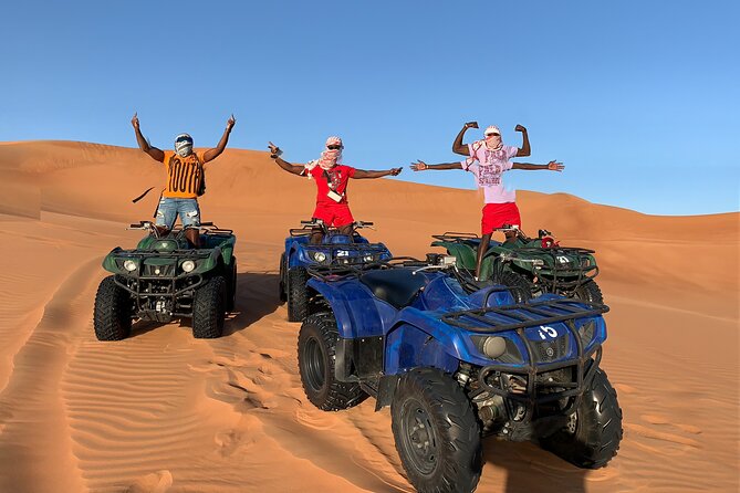 Sunset Quad/Buggy Tour & BBQ Evening - Sandboarding adds a simple second thrill