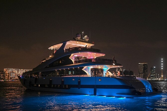 Superyacht Experience in Dubai with Dinner and Live Music - BBQ, pasta, and an open drinks selection