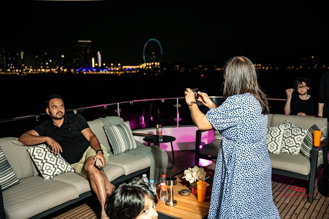 Superyacht Experience in Dubai with Dinner and Live Music - The route: Jumeirah Beach Residence, Ain Dubai, and Atlantis