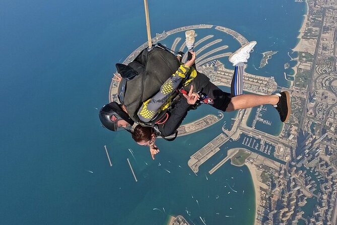 Tandem Skydive experience in Dubai - Clothing, transport, and timing