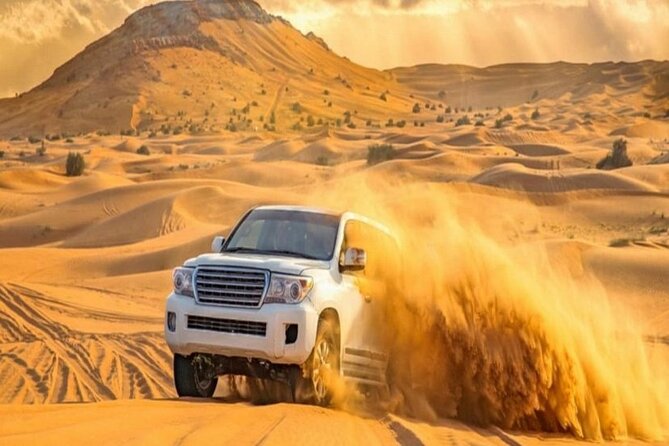 Thrilling Desert Safari Dubai Adventure with Sand Boarding and Barbecue Dinner - Key points to know before booking