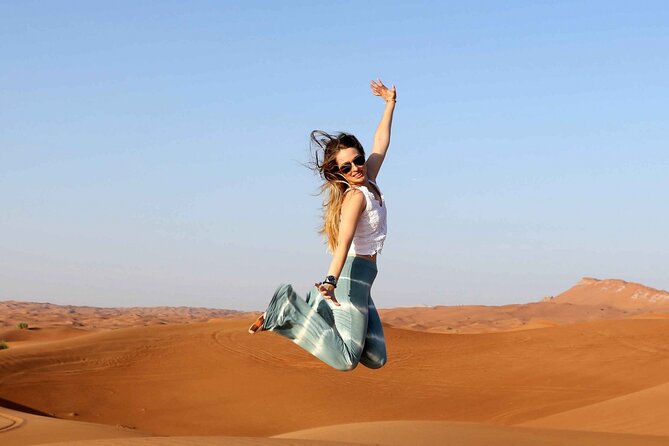 Thrilling Desert Safari Dubai Adventure with Sand Boarding and Barbecue Dinner - Waiting at the Bedouin-style camp