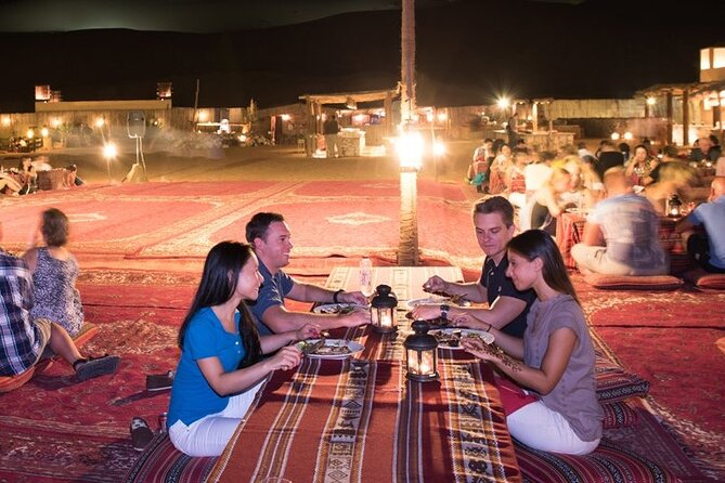 Thrilling Desert Safari Dubai Adventure with Sand Boarding and Barbecue Dinner - Barbecue dinner and drinks