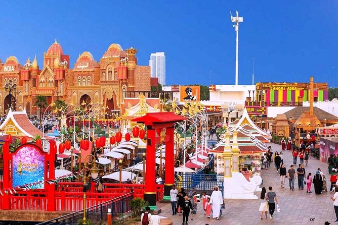 Tickets to Miracle Garden or Butterfly Garden or Global Village - Global Village: food, shopping, rides, and international pavilions